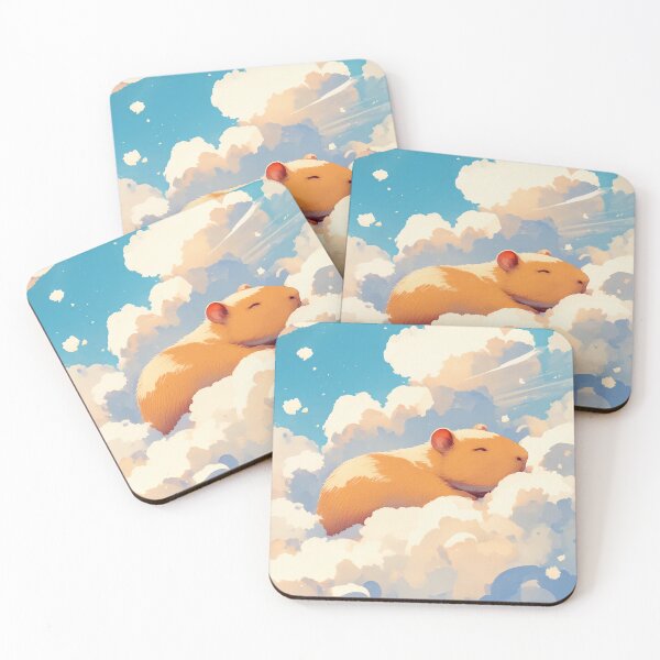 Item preview, Capybara Dreaming in the Clouds designed and sold by AshiraCreations.