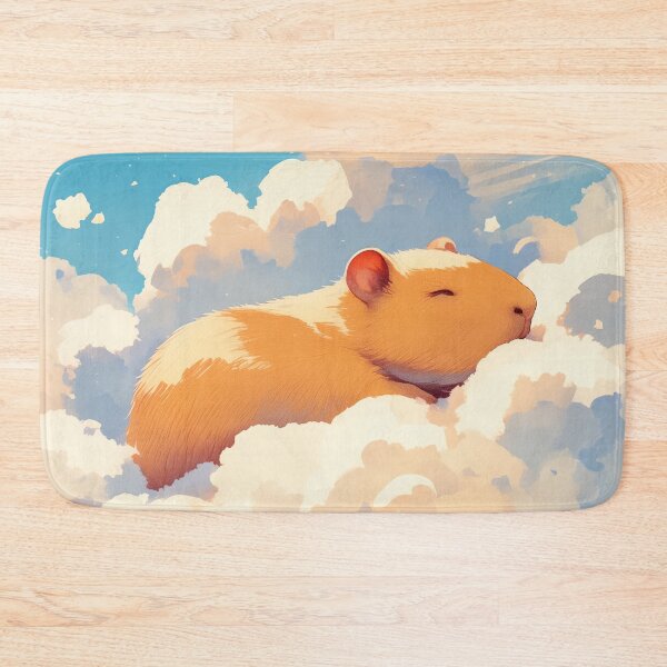 Item preview, Capybara Dreaming in the Clouds designed and sold by AshiraCreations.