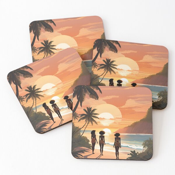 Item preview, Sunrise in La Digue  Beautiful View designed and sold by xiaidex.