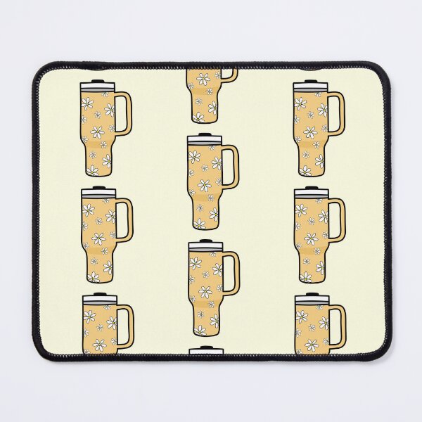 Item preview, 40oz Tumbler with Flower Doodle Pattern - Yellow designed and sold by MrsCreative1.
