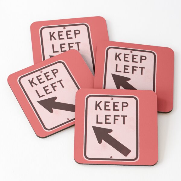 Item preview, keep left - black & white designed and sold by BrownWoodRobot.