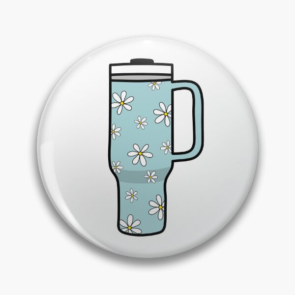 Item preview, 40oz Tumbler with Flower Doodle Pattern - Blue designed and sold by MrsCreative1.