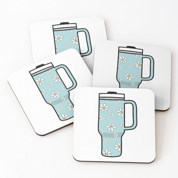 Item preview, 40oz Tumbler with Flower Doodle Pattern - Blue designed and sold by MrsCreative1.