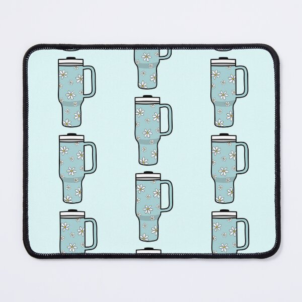 Item preview, 40oz Tumbler with Flower Doodle Pattern - Blue designed and sold by MrsCreative1.