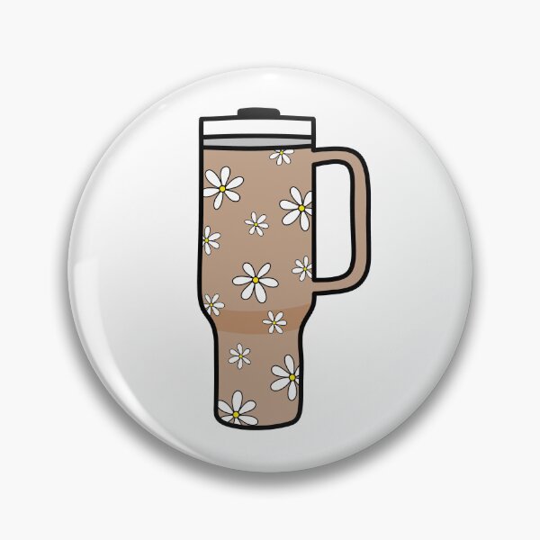 Item preview, 40oz Tumbler with Flower Doodle Pattern - Brown designed and sold by MrsCreative1.
