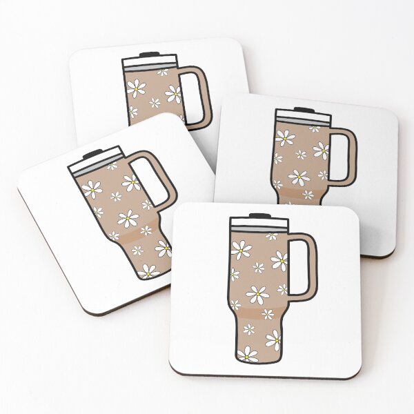Item preview, 40oz Tumbler with Flower Doodle Pattern - Brown designed and sold by MrsCreative1.