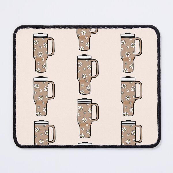 Item preview, 40oz Tumbler with Flower Doodle Pattern - Brown designed and sold by MrsCreative1.