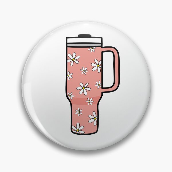 Item preview, 40oz Tumbler with Flower Doodle Pattern - Soft Red  designed and sold by MrsCreative1.