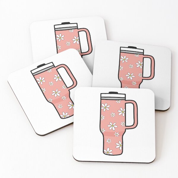 Item preview, 40oz Tumbler with Flower Doodle Pattern - Soft Red  designed and sold by MrsCreative1.