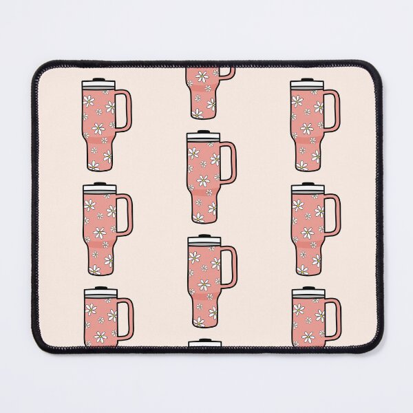 Item preview, 40oz Tumbler with Flower Doodle Pattern - Soft Red designed and sold by MrsCreative1.