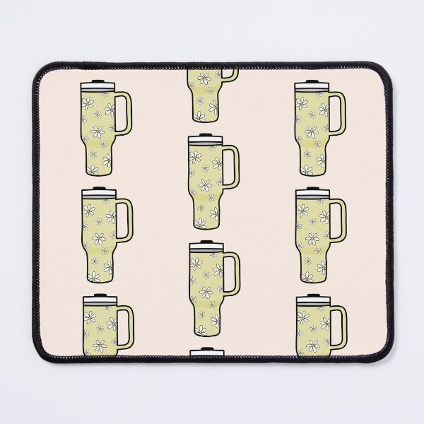 Item preview, 40oz Tumbler with Flower Doodle Pattern - Yellow designed and sold by MrsCreative1.