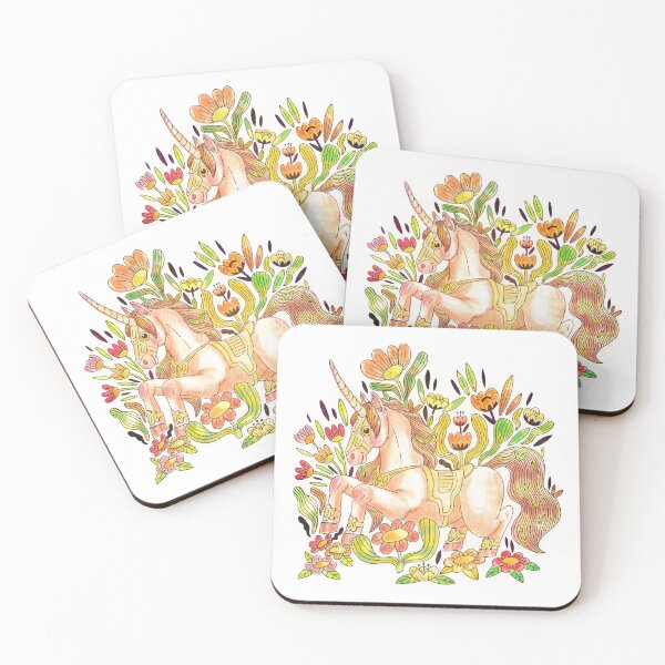 Item preview, Unicorn with flowers designed and sold by sfojszcz.
