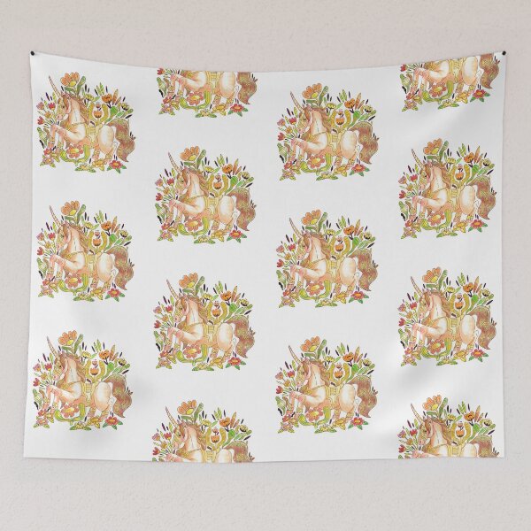 Item preview, Unicorn with flowers designed and sold by sfojszcz.