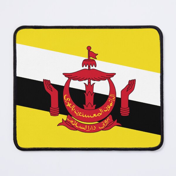 Item preview, Brunei Flag Print: Sultanate's Pride and Prosperity designed and sold by communedesigns.