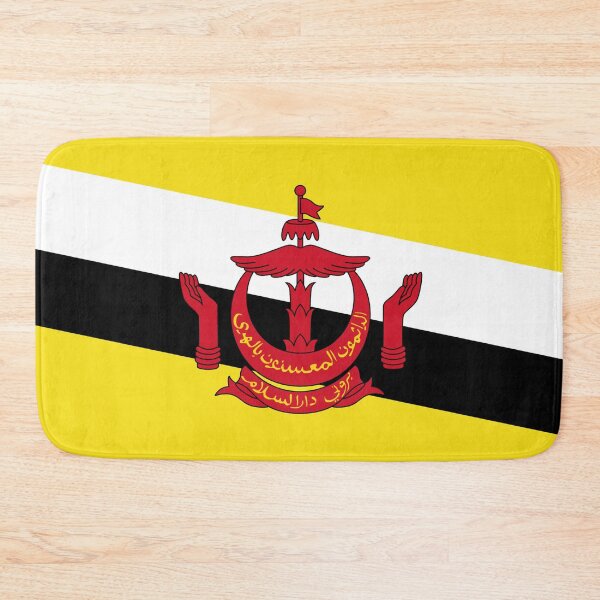 Item preview, Brunei Flag Print: Sultanate's Pride and Prosperity designed and sold by communedesigns.