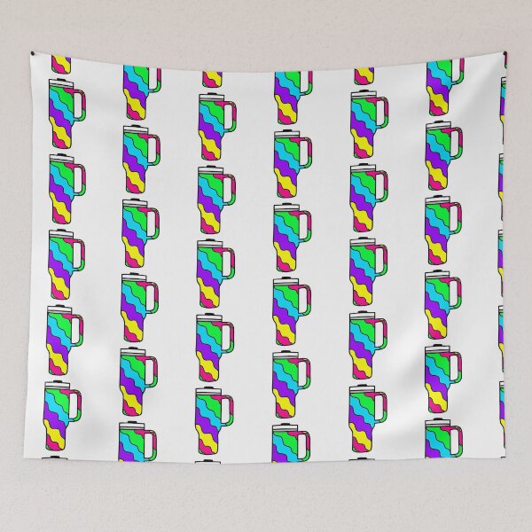 Item preview, Retro Wavy Pattern 40oz Tumbler doodle Colorful designed and sold by MrsCreative1.