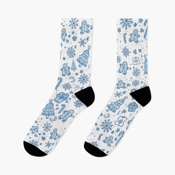 Item preview, blue and white christmas pattern designed and sold by TheMillusion.