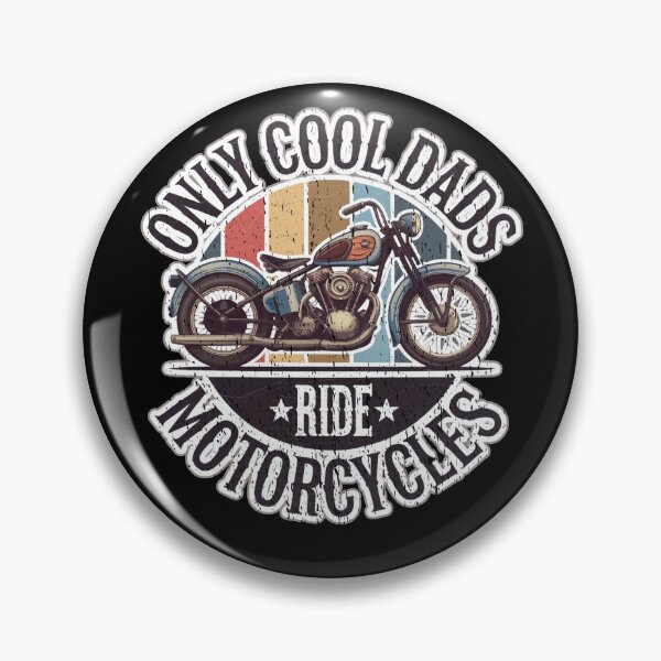 Item preview, ONLY COOL DADS RIDE MOTORCYCLES retro style motorbike rider Father Fathers day design  designed and sold by Jt41.