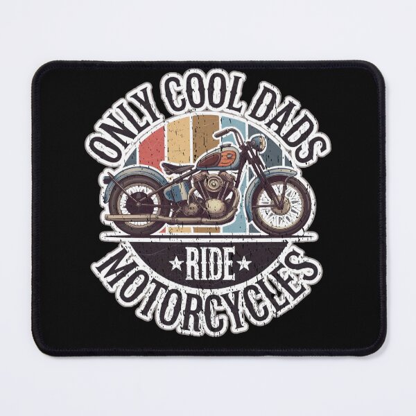 Item preview, ONLY COOL DADS RIDE MOTORCYCLES retro style motorbike rider Father Fathers day design designed and sold by Jt41.