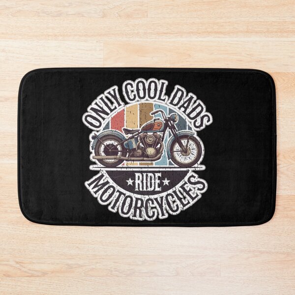 Item preview, ONLY COOL DADS RIDE MOTORCYCLES retro style motorbike rider Father Fathers day design  designed and sold by Jt41.