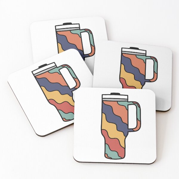 Item preview, Retro Wavy Pattern 40oz Tumbler doodle Orange, Green and Yellow designed and sold by MrsCreative1.