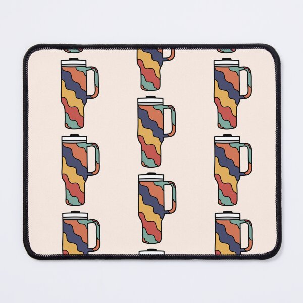 Item preview, Retro Wavy Pattern 40oz Tumbler doodle Orange, Green and Yellow designed and sold by MrsCreative1.