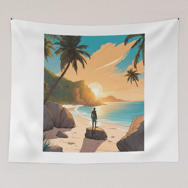 Item preview, Sunrise in La Digue  Beautiful View designed and sold by xiaidex.