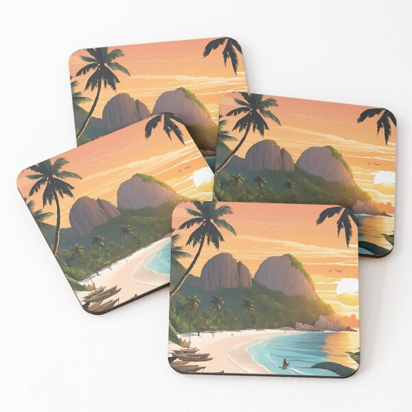 Item preview, Sunrise in La Digue  Beautiful View designed and sold by xiaidex.