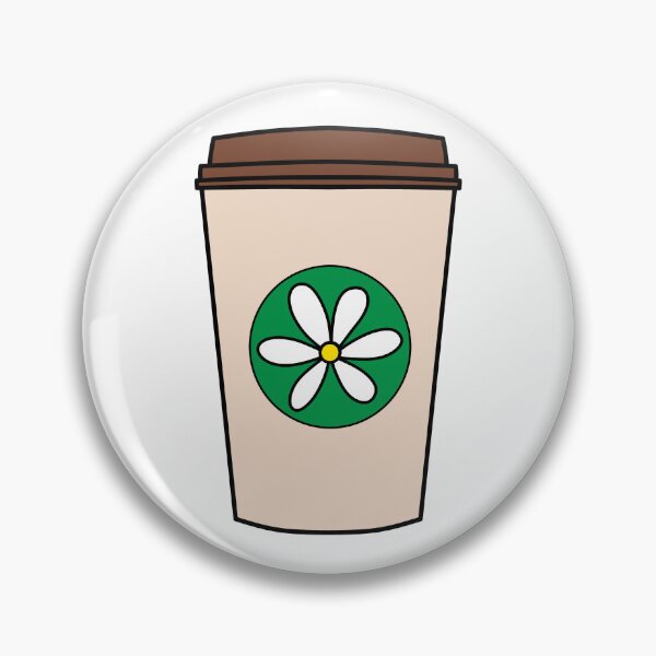 Item preview, Brown Takeaway Cup Doodle with White Flower designed and sold by MrsCreative1.
