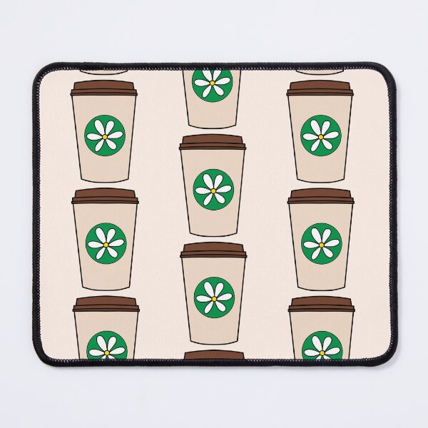 Item preview, Brown Takeaway Cup Doodle with White Flower designed and sold by MrsCreative1.
