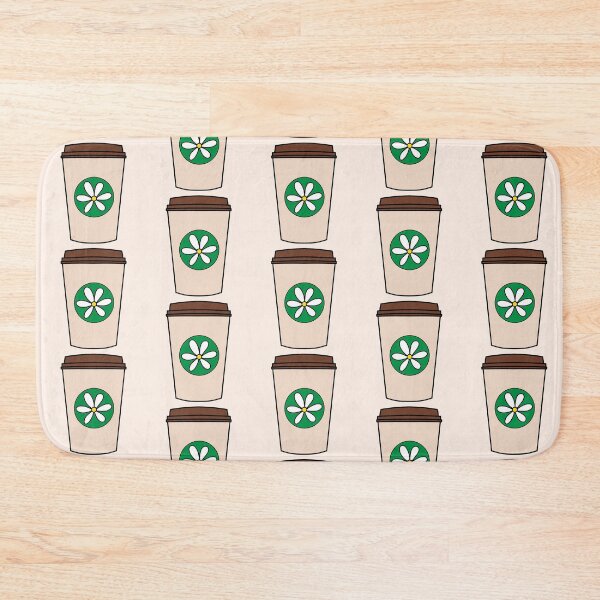 Item preview, Brown Takeaway Cup Doodle with White Flower designed and sold by MrsCreative1.