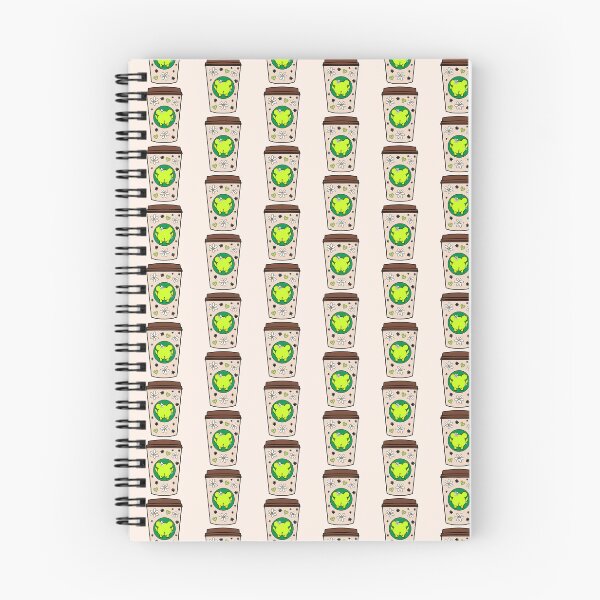 Item preview, Brown Takeaway Cup with Frog Doodle and White Flower Pattern designed and sold by MrsCreative1.