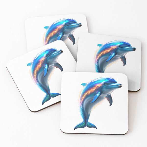 Item preview, Colorful Dolphin Glassy Look designed and sold by GloriousArtSKD.
