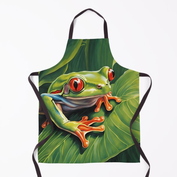 Item preview, Vibrant Red-Eyed Tree Frog – Tropical Rainforest Wildlife designed and sold by NocturnalNook.