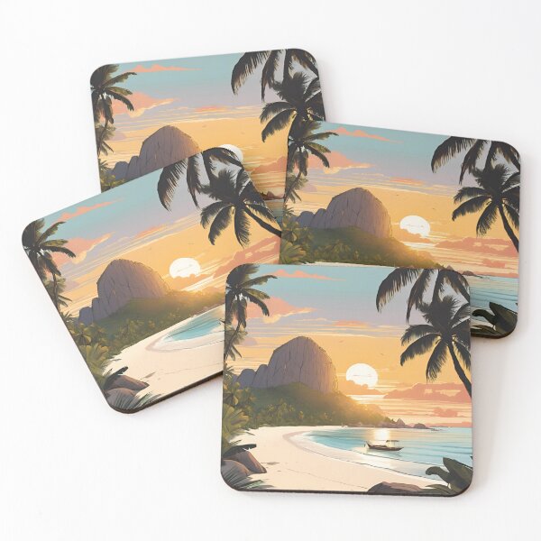 Item preview, Sunrise in La Digue  Beautiful View designed and sold by xiaidex.