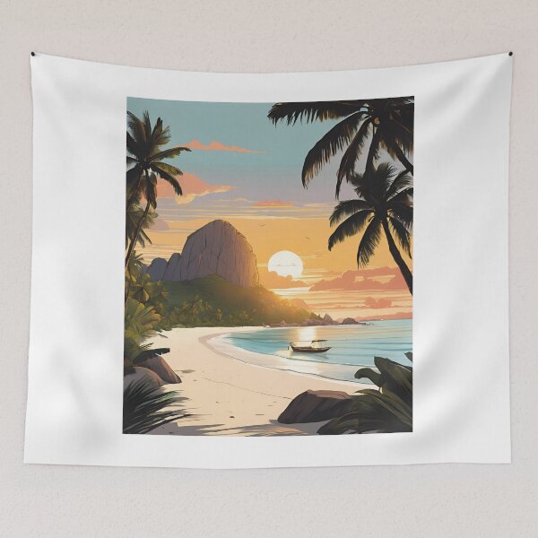 Item preview, Sunrise in La Digue  Beautiful View designed and sold by xiaidex.