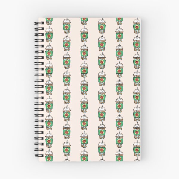 Item preview, See-Through Iced Coffee Cup with Retro Smiley Flower Doodle red and yellow designed and sold by MrsCreative1.