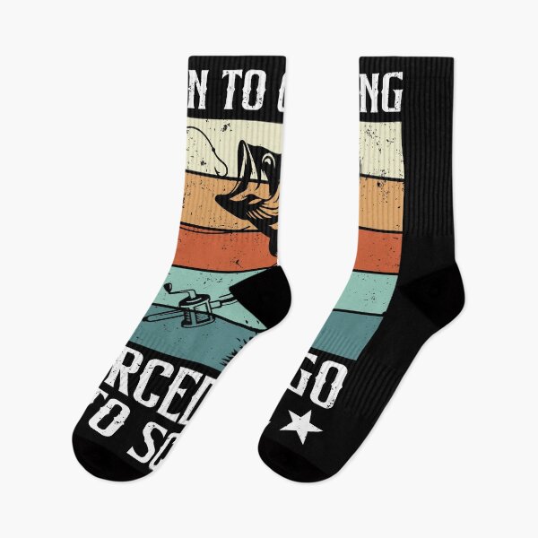 Item preview, Born To Go Fishing Forced To Go To School, Retro Fishing Lovers Kids designed and sold by GPODdesign.