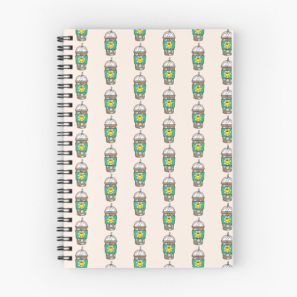 Item preview, See-Through Iced Coffee Cup with Retro Smiley Flower Doodle White and yellow designed and sold by MrsCreative1.