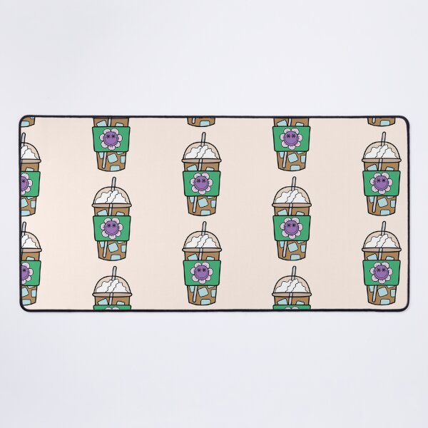 Item preview, See-Through Iced Coffee Cup with Retro Smiley Flower Doodle Purple designed and sold by MrsCreative1.