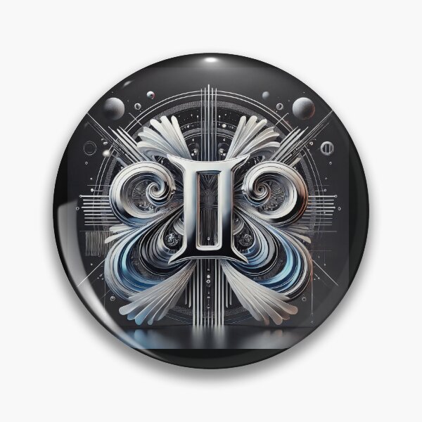 Item preview, Platinum Gemini Futuristic Sign designed and sold by Sototos® ⭐⭐⭐⭐⭐.