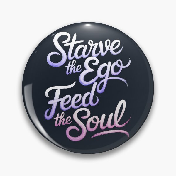 Item preview, Feed Soul Not Ego Mindful Meditation designed and sold by FocusedPatterns.