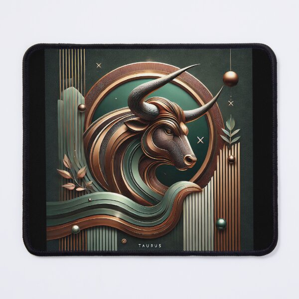 Item preview, Futuristic Bronze & Jade Taurus  designed and sold by Sototos® ⭐⭐⭐⭐⭐.