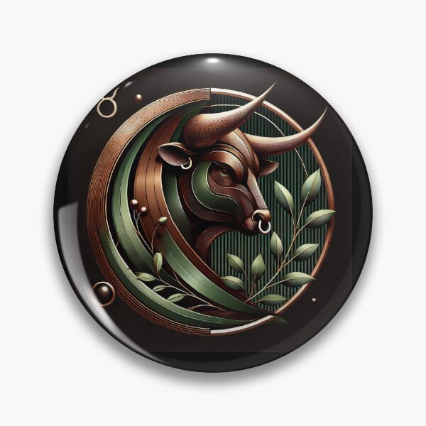 Item preview, Futuristic Bronze & Jade Taurus Star Sign designed and sold by Sototos® ⭐⭐⭐⭐⭐.