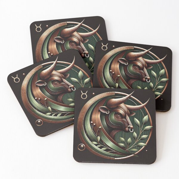 Item preview, Futuristic Bronze & Jade Taurus Star Sign designed and sold by Sototos® ⭐⭐⭐⭐⭐.