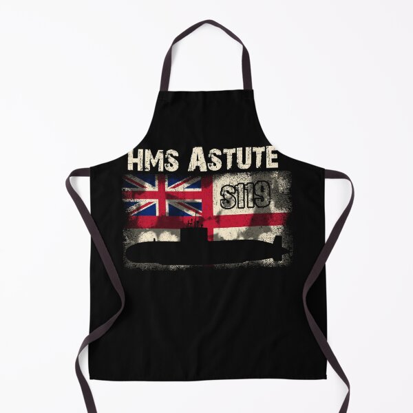 Item preview, HMS Astute S119 British Nuclear Submarine Vintage Navy Flag designed and sold by FernaRoje.