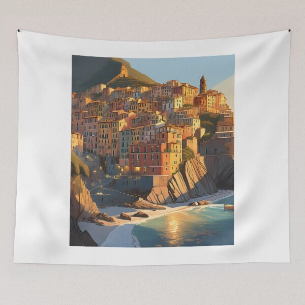 Item preview,  Sunrise in Vernazza  Beautiful View designed and sold by xiaidex.