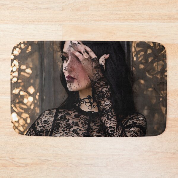 Item preview, Wicca Witch girl in black lace and tattoos designed and sold by Jennifer Morcom.
