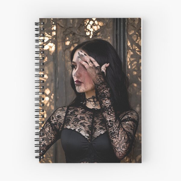 Item preview, Wicca Witch girl in black lace and tattoos designed and sold by Jennifer Morcom.