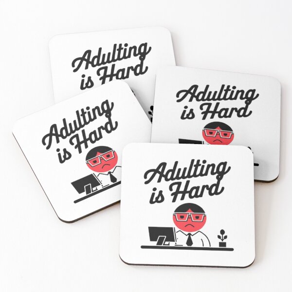 Item preview, Adulting is Hard: Funny Quote Poster designed and sold by Mfondie2424.